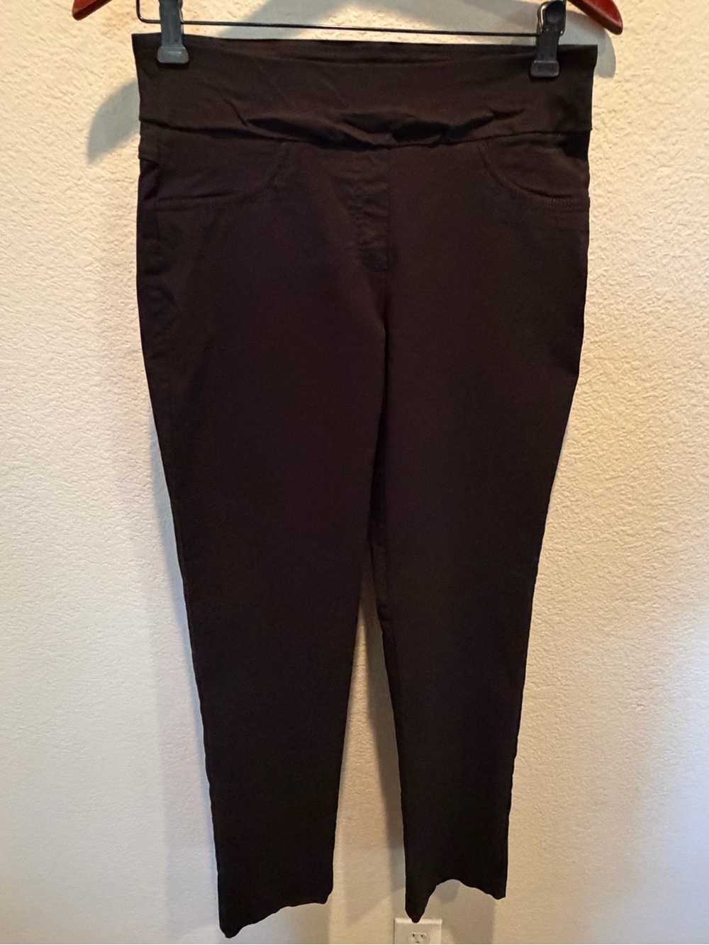 Ruby Rd. Black Knit Pull On Pants with Elastic Waist Women’s 6